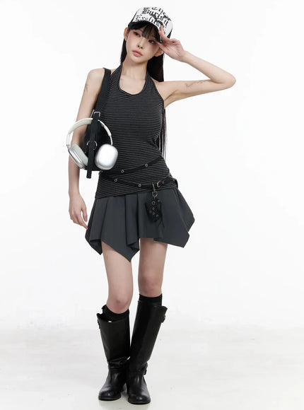 asymmetric-foldover-waist-mini-skirt-iy511