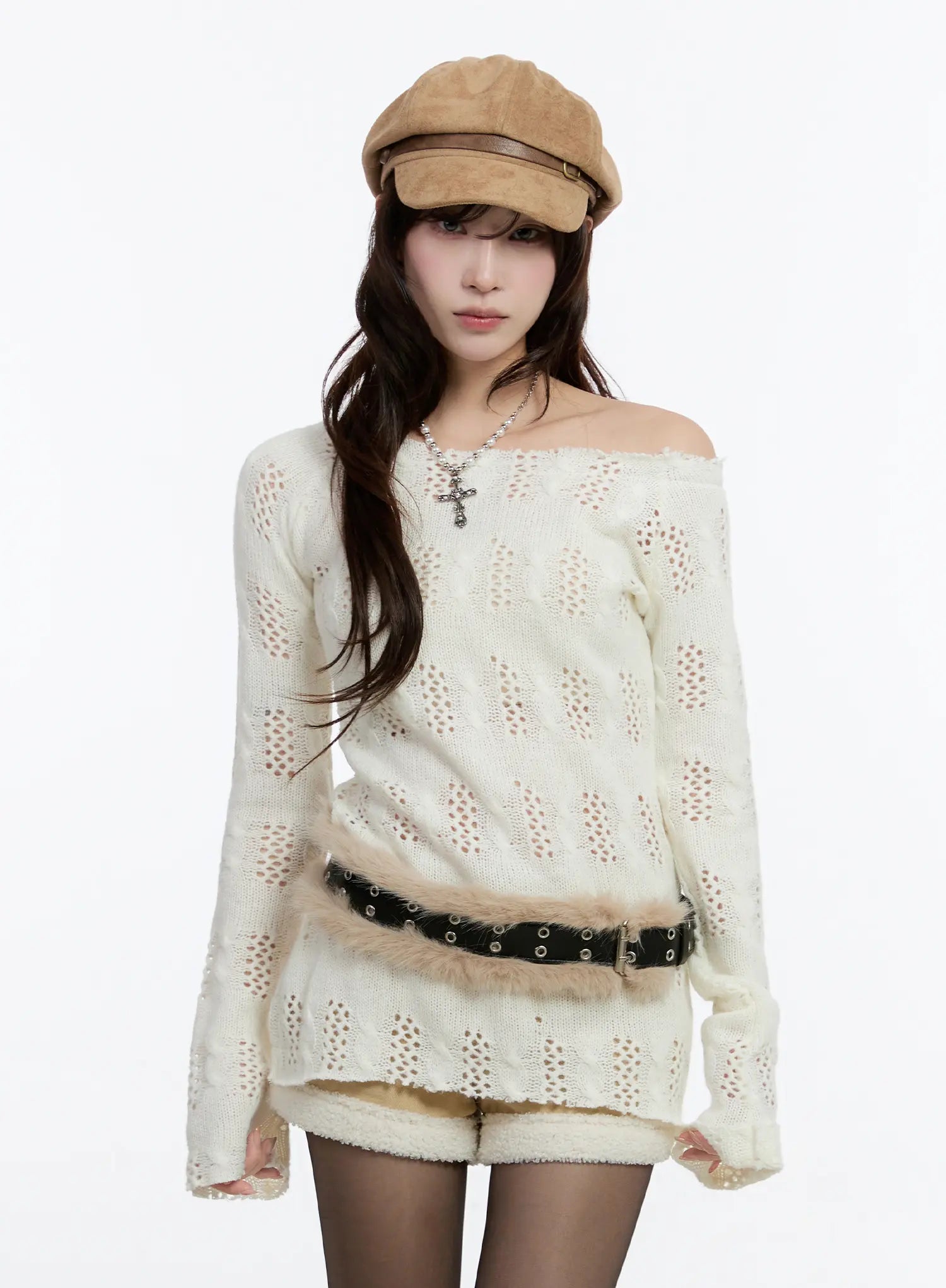 vintage-off-shoulder-knit-sweater-cn524