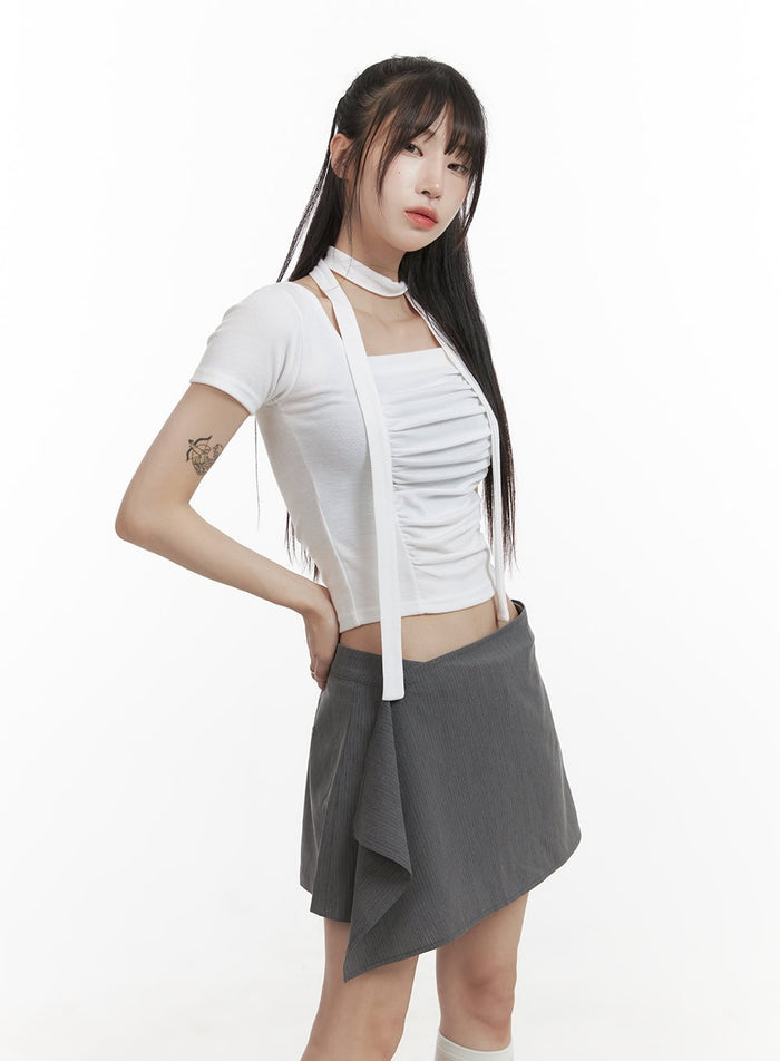 square-neck-shirred-crop-top-with-thin-scarf-cy407