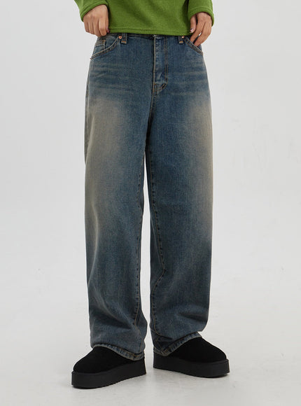 Baggy-Jeans mit mittlerer Leibhöhe Unisex CJ330
