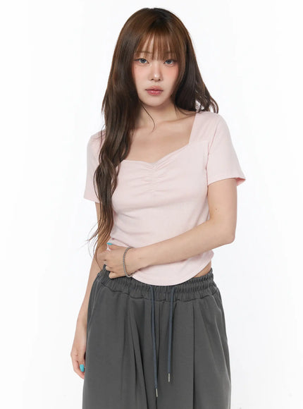 sweetheart-neck-ruched-tee-cy529