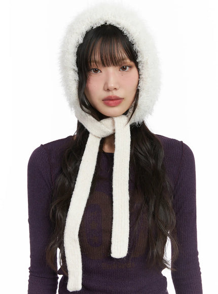 Fluffy Knit Balaclava CJ501