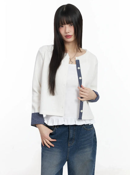 checkered-accent-fleece-cardigan-f517