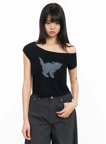 cat-graphic-off-shoulder-crop-top-ia523