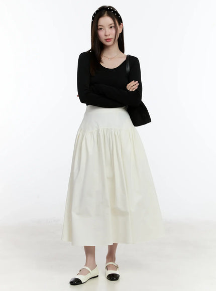 shirred-long-skirt-id510