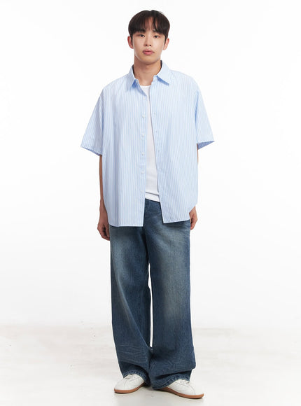 mens-short-sleeve-buttoned-striped-shirt-ia521