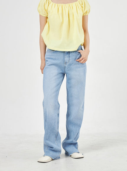 Jeans in heller Waschung OA310