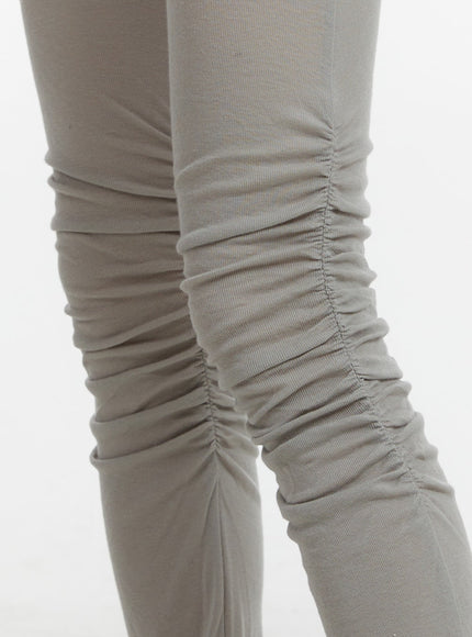 shirred-solid-flared-leggings-ca401