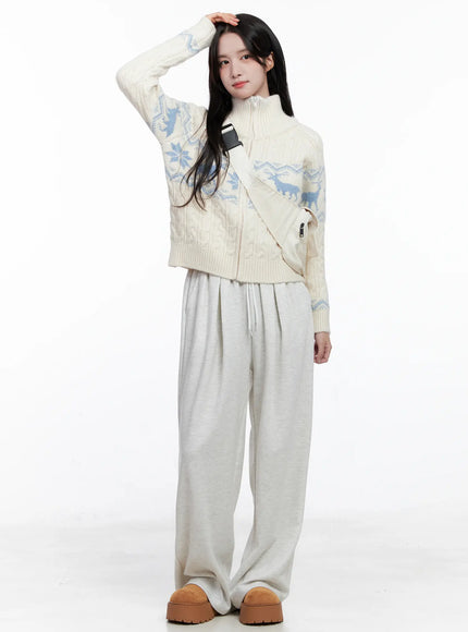 cable-knit-funnel-neck-zip-up-sweater-cs523