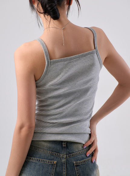 Stripe Sleeveless Top IM329