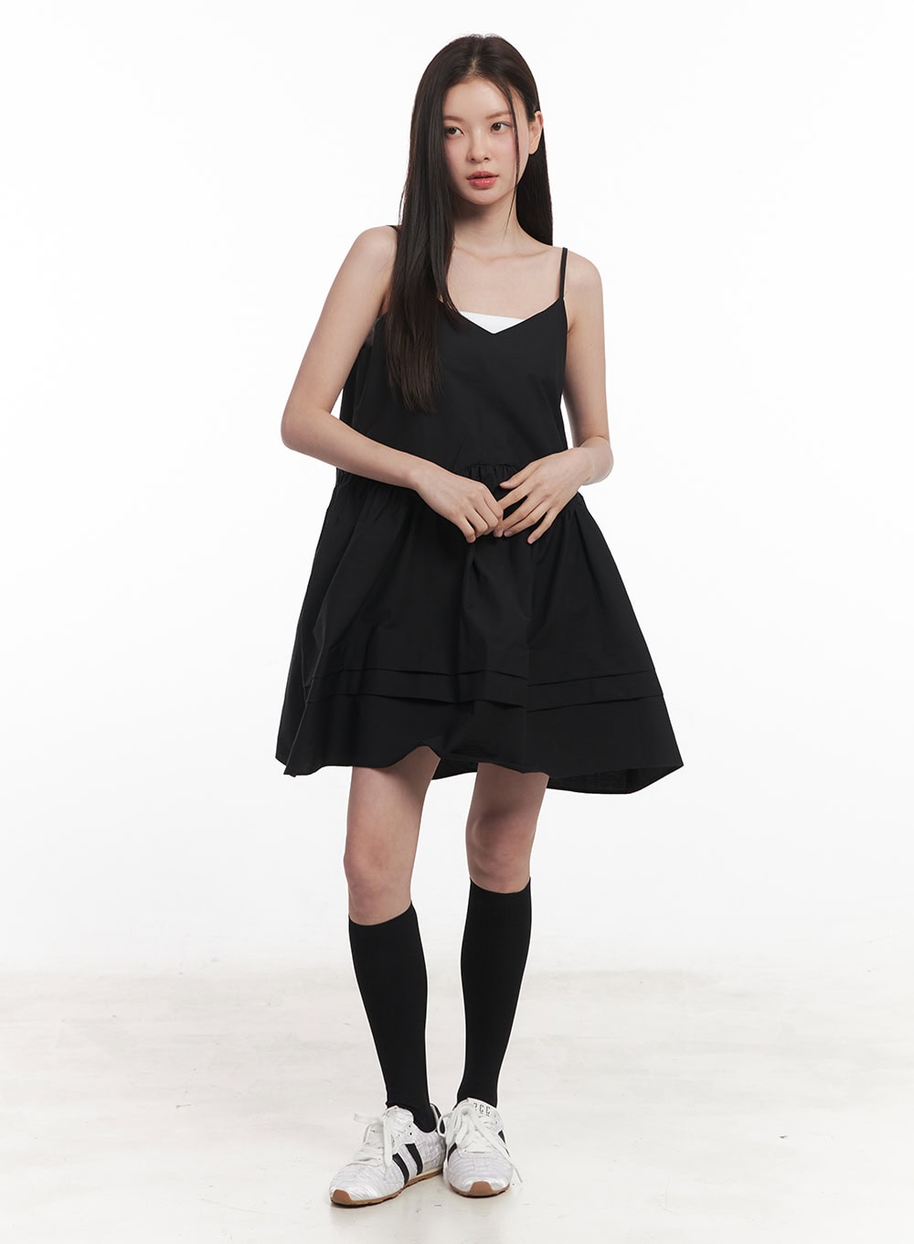 flare-v-neck-cami-mini-dress-iy509