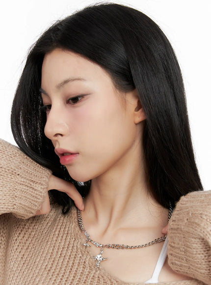 Twin Star Chain Necklace CG526