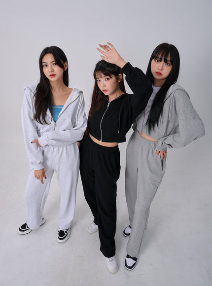 Lewkin Soft Basic Sweat à capuche bidirectionnel zippé C1210