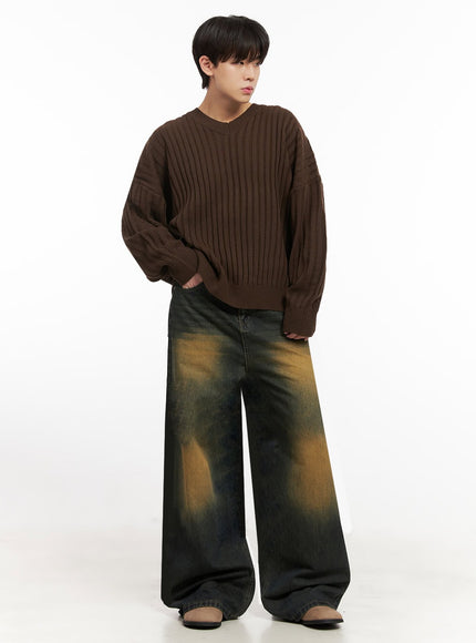 mens-loose-fit-v-neck-sweater-ij517