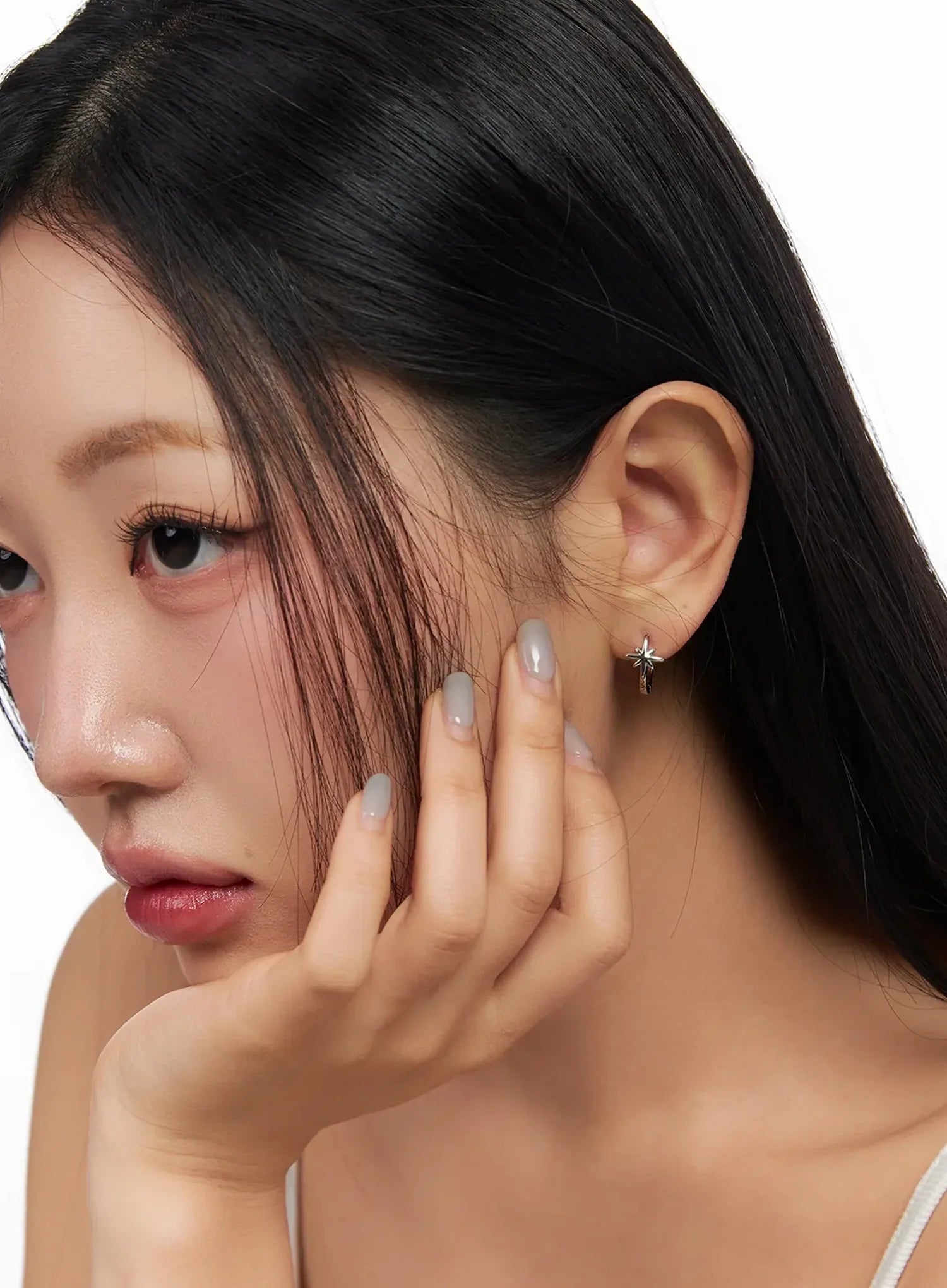 Snowflake Hoop Earrings IM531