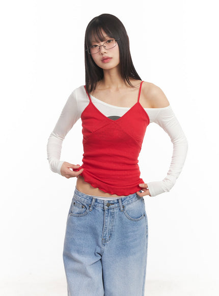 frill-trim-cami-top-ca523