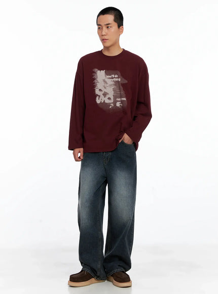 mens-retro-print-oversized-long-sleeve-shirt-is509