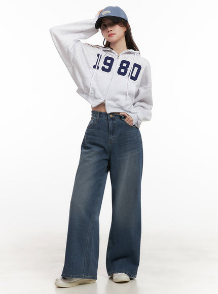 Laurel Washed Wide-Leg Jeans IJ510