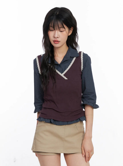 lace-v-neck-ribbed-tank-top-co507