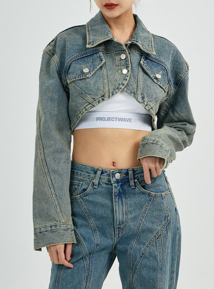 Silvia Washing Jeans Jacket CS27