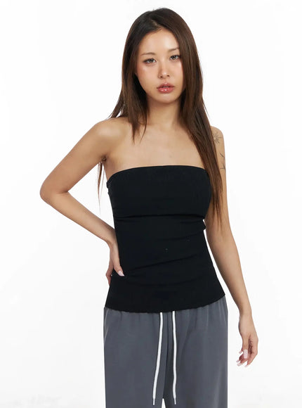 Ribbed Padded Tube Top IY504