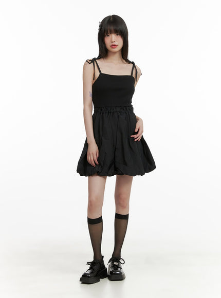 strap-shoulder-mini-balloon-dress-cy428