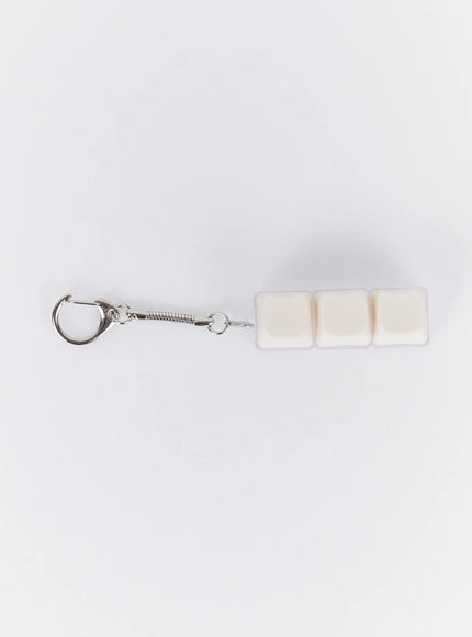pastel-3-keycap-keychain-ia524 / Beige