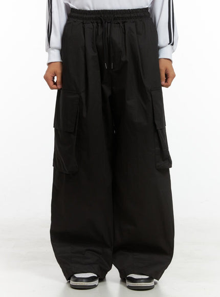 mens-cargo-chic-cotton-pants-is420 / Black