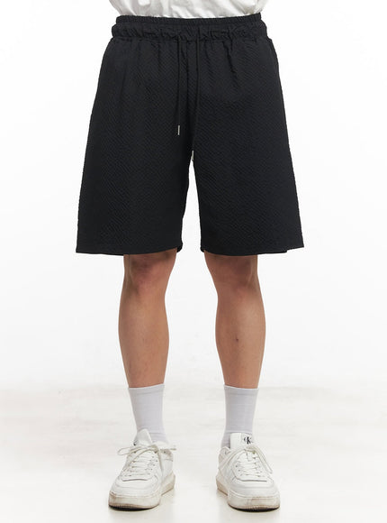 mens-wide-fit-shorts-ia518 / Black