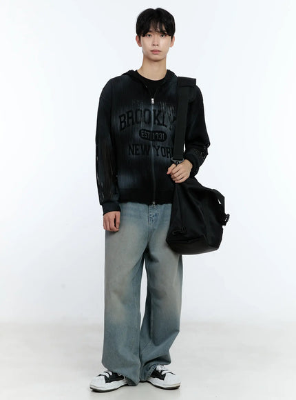 mens-mesh-zip-up-jacket-ig501 / Black