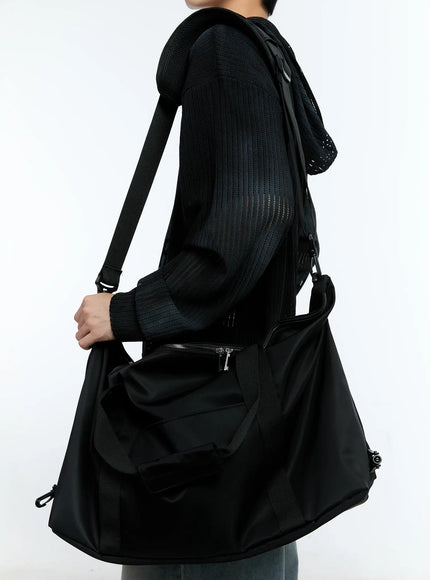 mens-oversized-travel-tote-bag-ig501 / Black