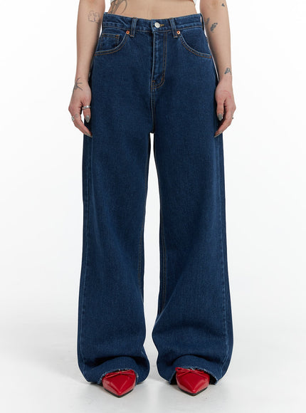 straight-fit-blue-jeans-if423 / Blue