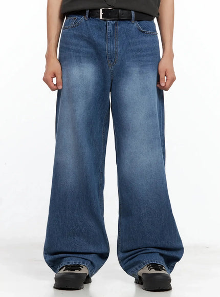 mens-loose-fit-jeans-il516 / Blue