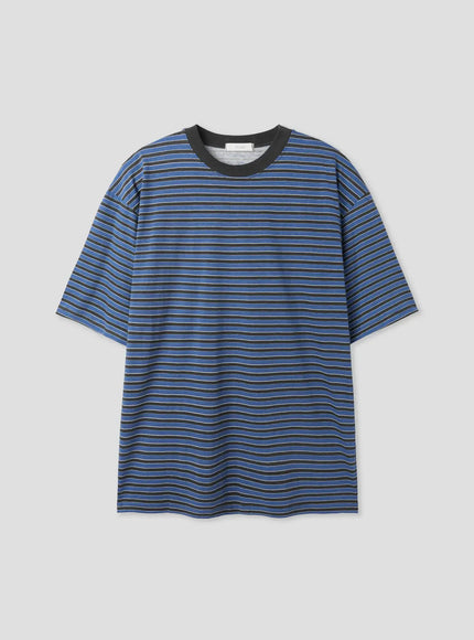 classic-striped-cotton-t-shirt-il516 / Blue