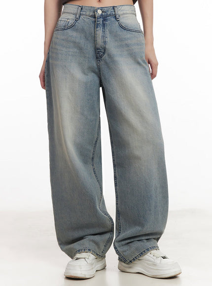 casey-washed-baggy-jeans-im528 / Blue