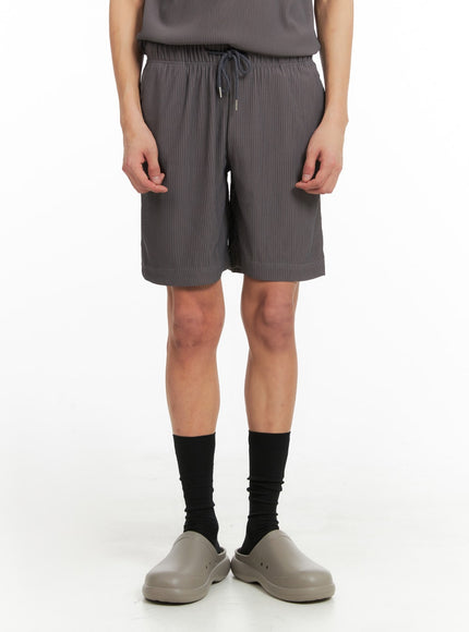 mens-everyday-textured-shorts-ia401 / Dark gray