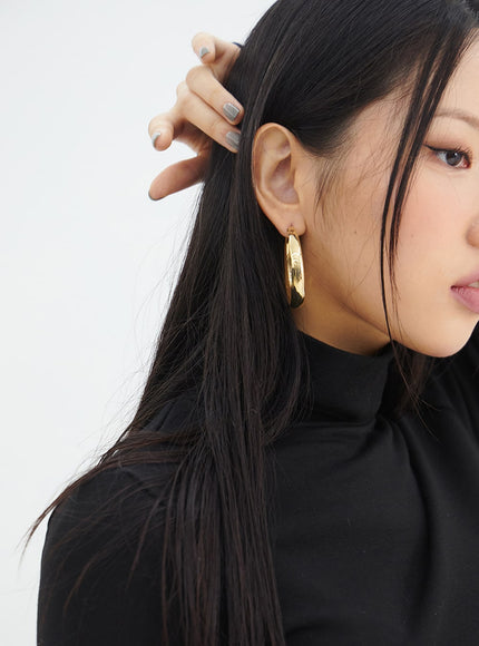 chunky-hoop-earrings-in317 / Dark yellow