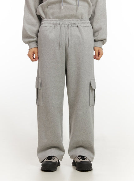 mens-wide-fit-cotton-sweatpants-id413 / Gray