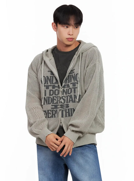 mens-graphic-zip-up-hoodie-il516 / Gray