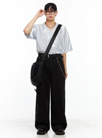 mens-mesh-v-neck-jersey-il516 / Silver