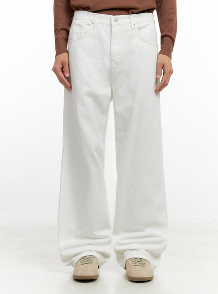 mens-denim-dream-wide-leg-jeans-white-in401 / White