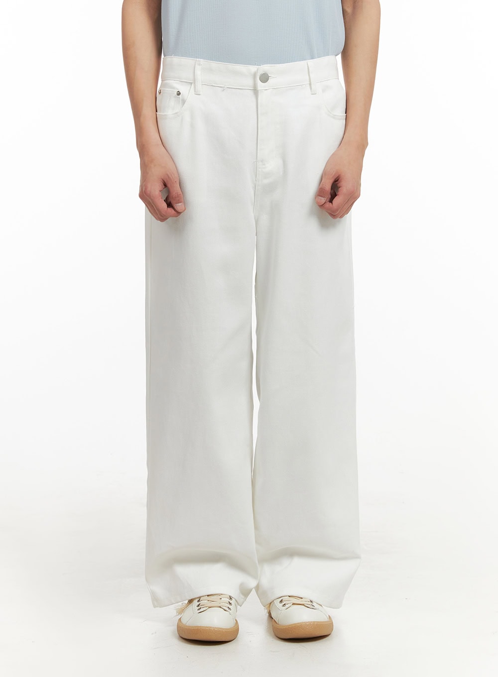 mens-straight-leg-trousers-iy410 / White