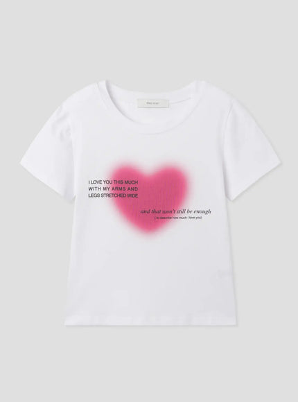 love-graphic-tee-iu526 / White