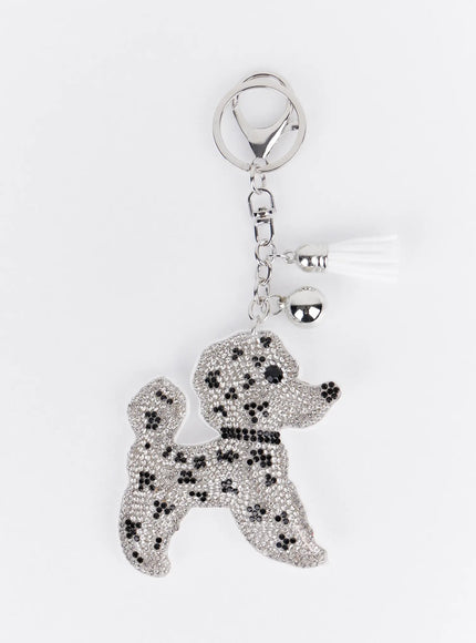 rhinestone-character-keychain-ia524 / White