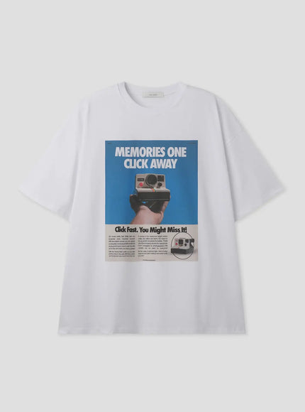 Polaroid Print Graphic T-Shirt IL516