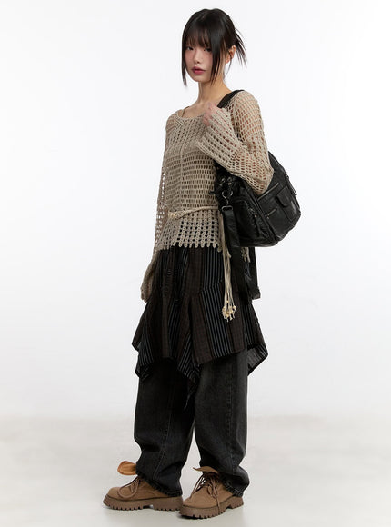 mesh-knit-sweater-with-belt-and-tank-top-ca508