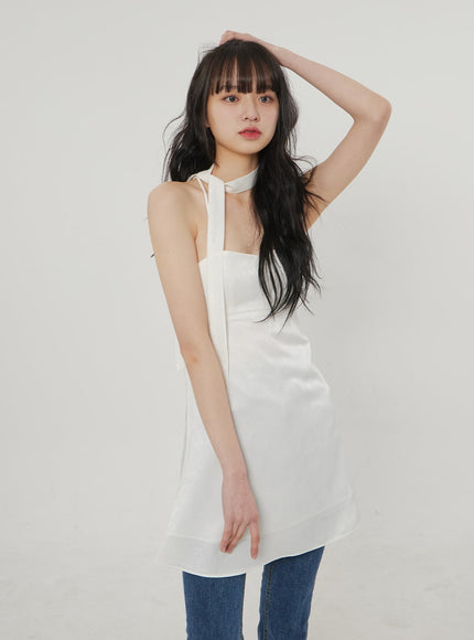 Mini Dress And Neck Accessory CM302