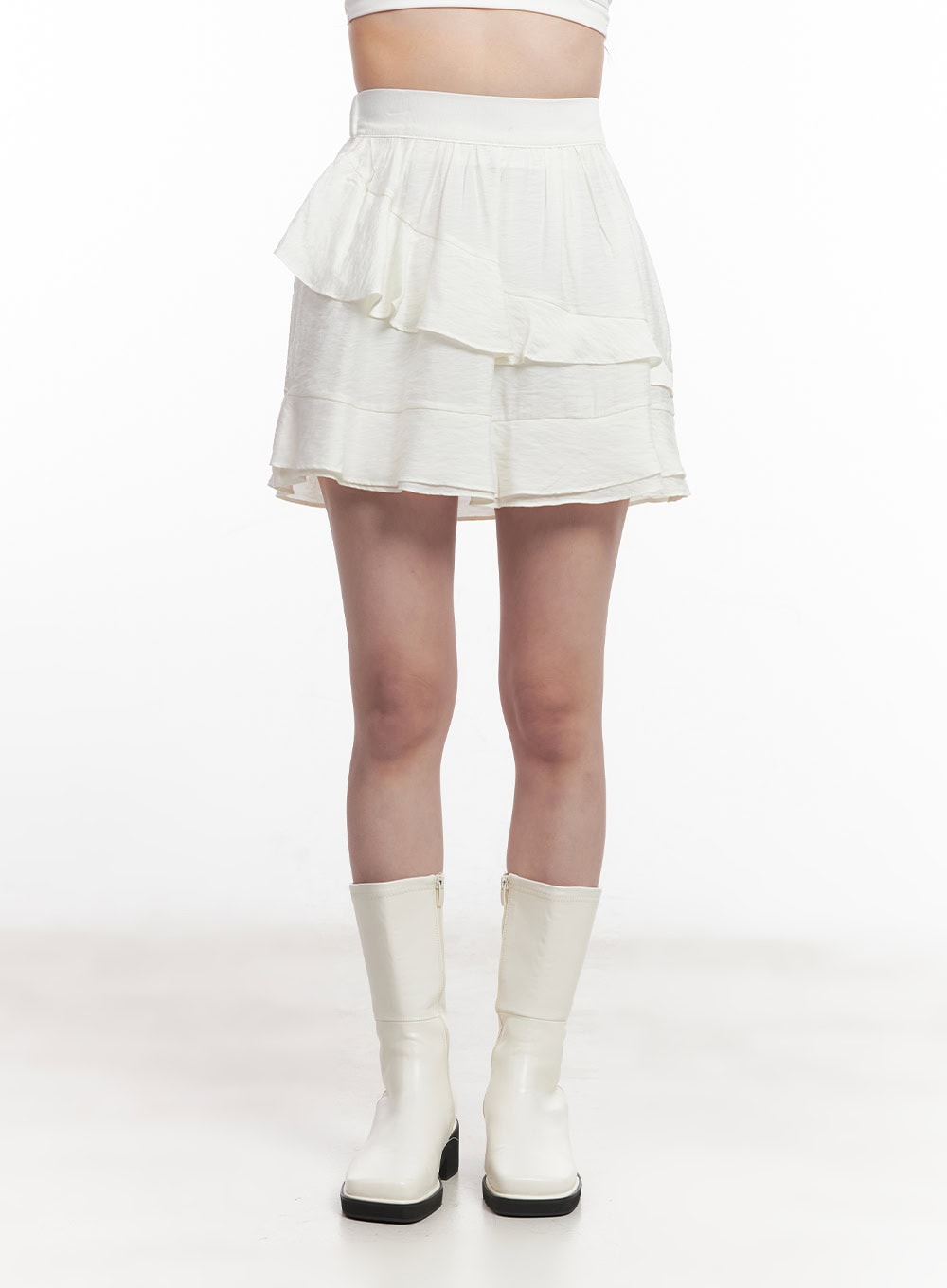 asymmetric-frill-flair-mini-skirt-cy526