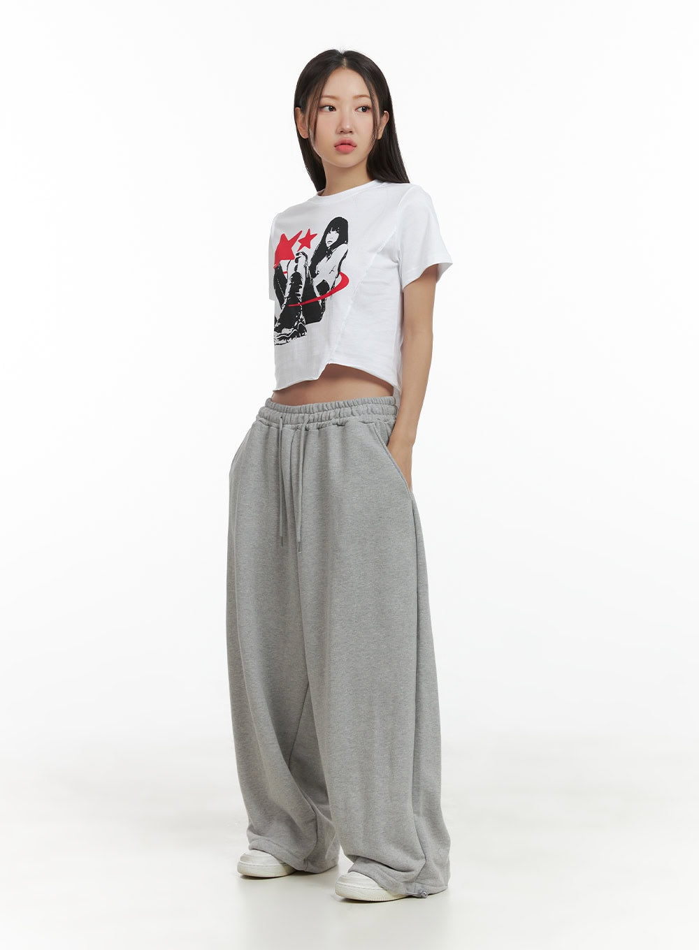 graphic-pocket-wide-sweatpants-cl417