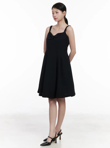 tweed-bow-mini-dress-ca509 / Black